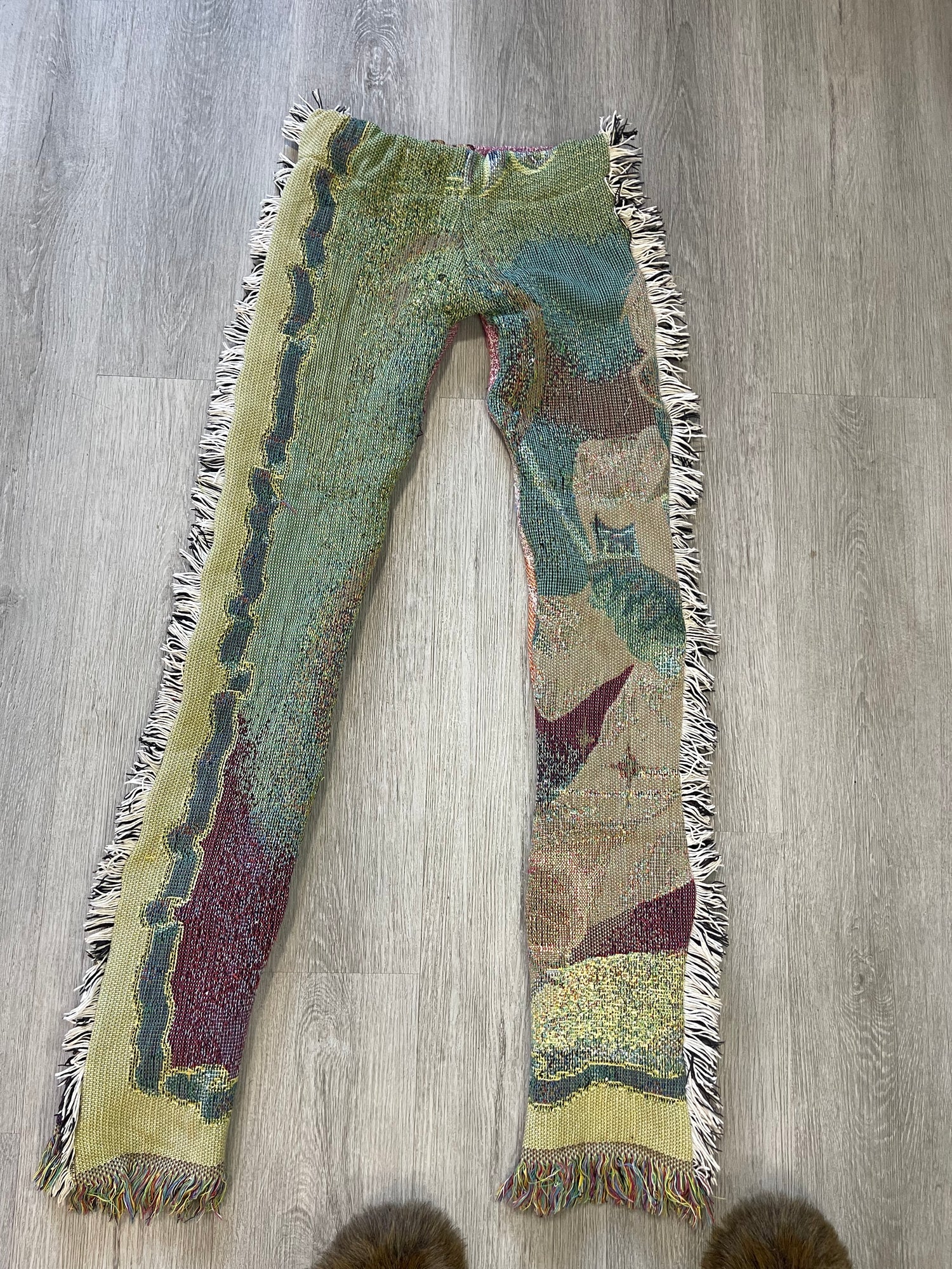 Blanket Fringe Tapestry Pants 